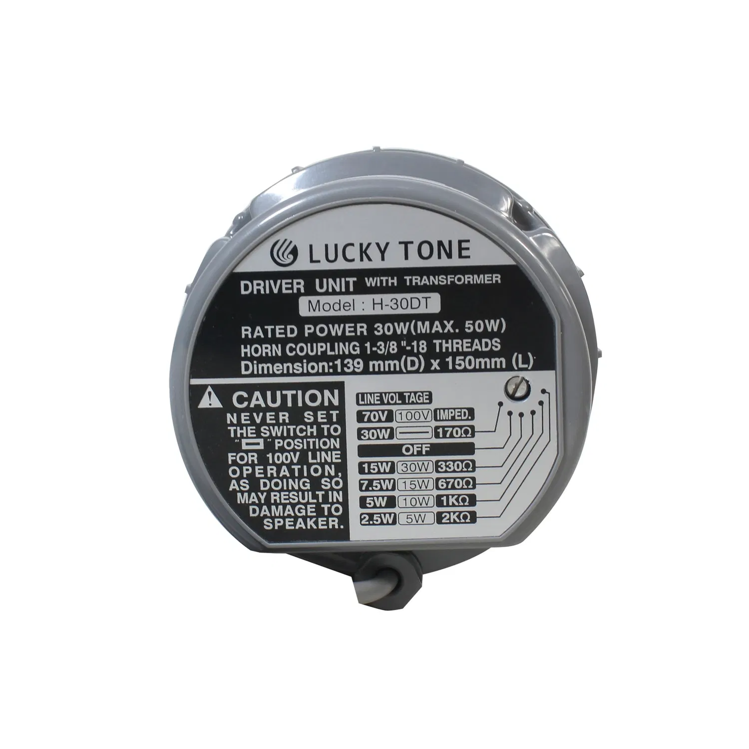 Система PA 30 Вт, водонепроницаемый пластиковый динамик, динамик с винтом из нержавеющей стали для наружного использования