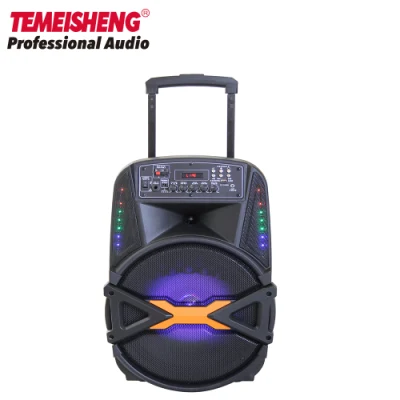 Temeisheng Bluetooth-пульт дистанционного управления со светодиодной подсветкой, 15-дюймовый низкочастотный динамик с USB